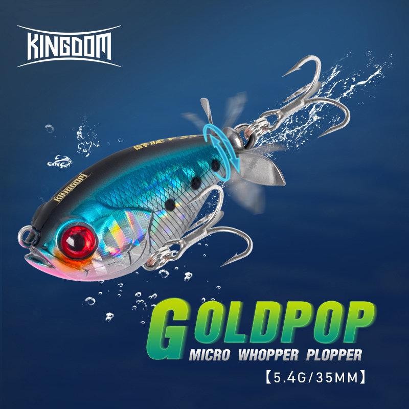 Fishing Lure Swimbait - Kerajaan baling-baling Topwater Popper umpan pancing