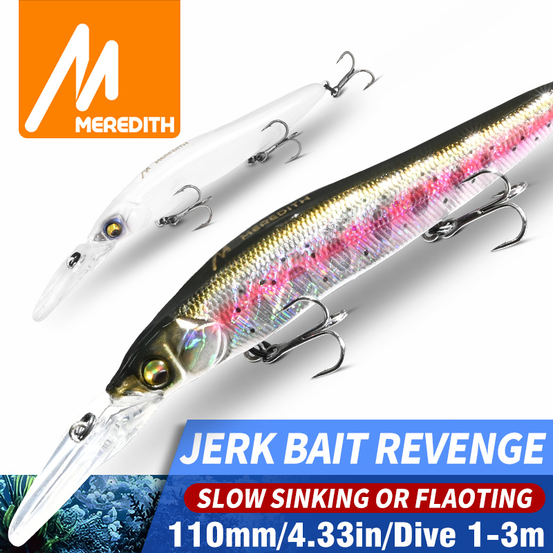 Fishing Lure Swimbait - MEREDITH Minnow Wobbler Umpan Pancing 110mm