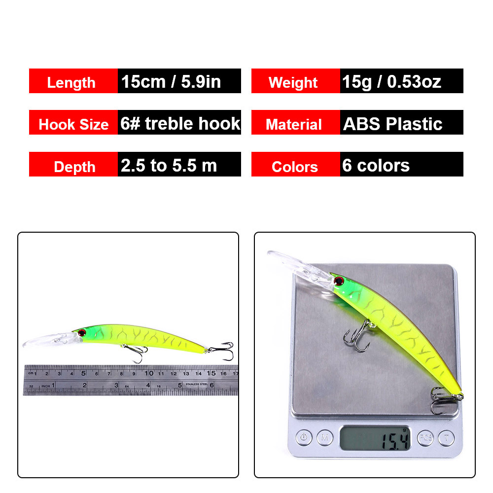 1 Buah 15Cm 15G Jerkbait Menye - Fishing Lure Swimbait ulasan dan harga