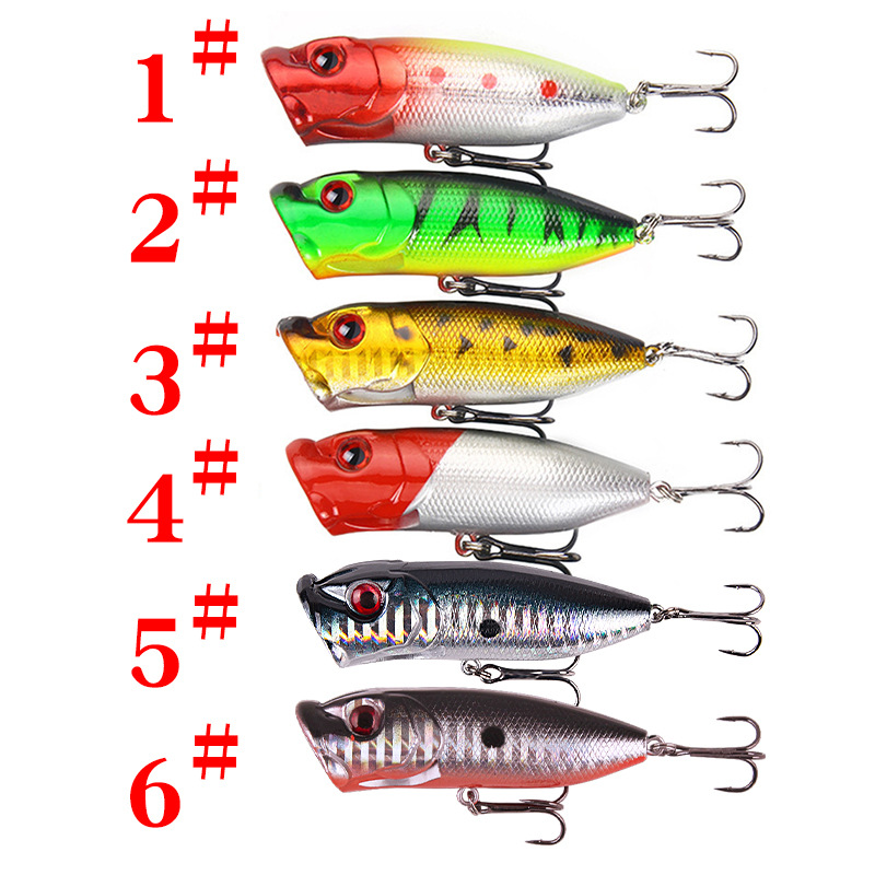 6pcs 6 warna（kemasan opp）/5pcs - Fishing Lure Topwater ulasan dan harga