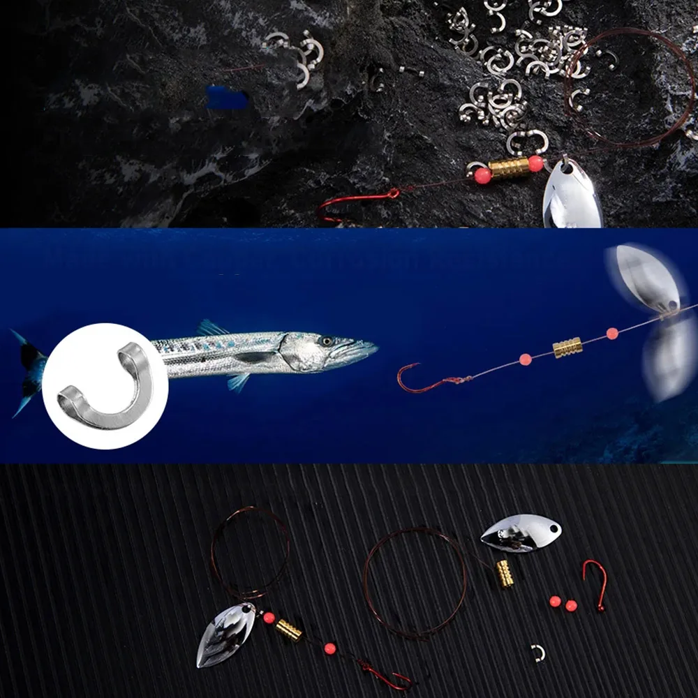 100 buah Aksesori Alat konekto - Fishing Lure Spinnerbait ulasan dan harga